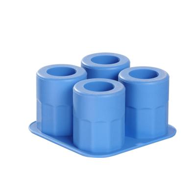 Forma na ledové panáky, BarUp, Modrá, 122x122x(H)60mm | 679067